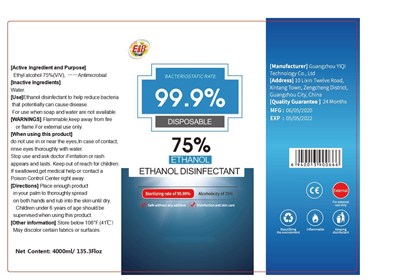 4000 mL Label (Label 9)
